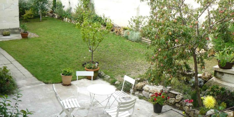 Jardin d'une maison d'hôtes à vendre à Saumur en Pays de la Loire