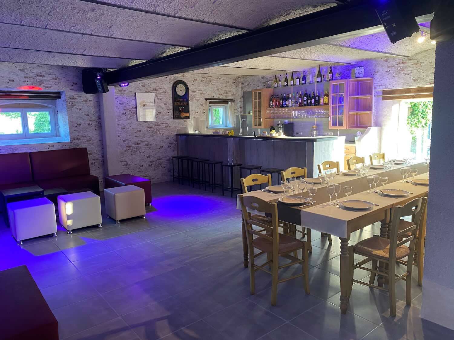 Salle de réception de la maison d'hôtes